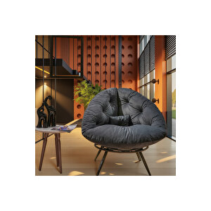 Prestige Milano Style Tekli Berjer | Ergonomik Koltuk | Konforlu Dinlenme & Kitap Okuma Köşesi Füme