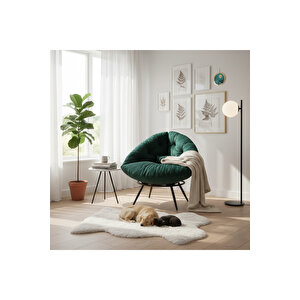 Modern Tekli Koltuk Berjer | Ergonomik Tasarım, Şık Füme Renk, Yüksek Konfor Yeşil