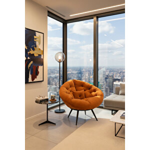 Modern Tekli Koltuk Berjer | Ergonomik Tasarım, Şık Füme Renk, Yüksek Konfor Turuncu