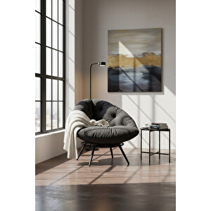 Tekli Koltuk Berjer | Yastıklı Ve Minderli | Geniş Oturma Alanı | Paris Tasarım - Füme