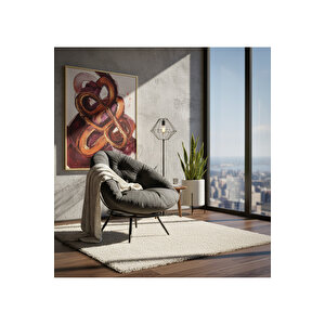 Modern Tekli Koltuk Berjer | Ergonomik Tasarım, Şık Füme Renk, Yüksek Konfor Füme