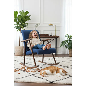 Sallanan Koltuk | Lacivert Sallanır Tv Koltuğu Ve Dinlenme Sandalyesi – Modern Konforlu Tasarım Lacivert