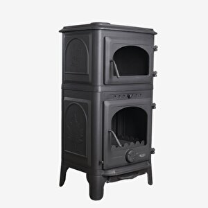 Volkan V-58 Fırınlı Küllüklü Döküm Şömine Soba