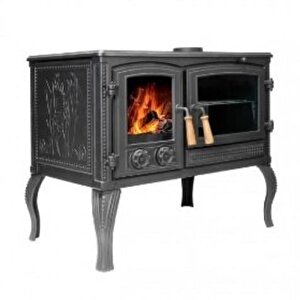 Volkan V-03 Fırınlı Kuzineli Şömine Soba