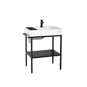 Arya Lavabo Dolabı 70 Cm Siyah