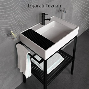 Arya Lavabo Dolabı 70 Cm Siyah