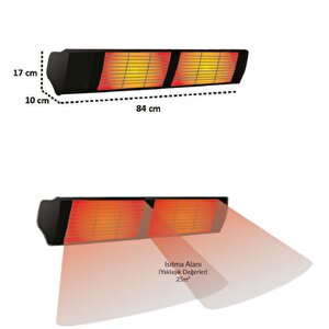 Hottable Supreme 4000 Elektrikli Dış Mekan Isıtıcı  | Rehome 2000 watt
