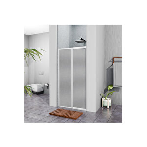 Beyaz Plastik Mika Duşakabin H:180 122cm 122 cm