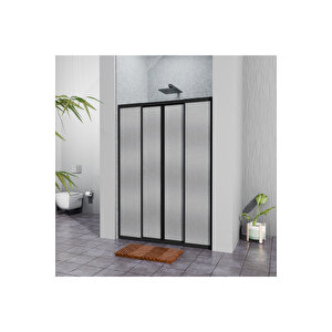 Siyah Plastik Mika Duşakabin H:180 152cm 152 cm