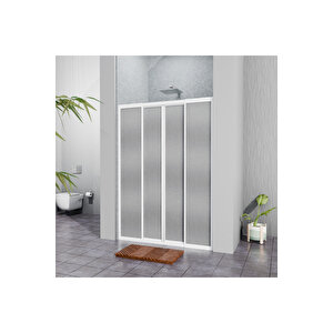 Beyaz Plastik Mika Duşakabin H:180 162cm 162 cm