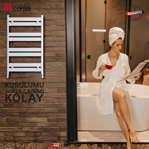 Ligne Aluminyum Havlupan 143,5x48 Cm Kumlu Beyaz