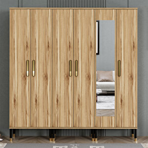 Demet-1-3-3 Ayaklı Aynalı Ayakkabılık Portmanto Vestiyer Dmt04