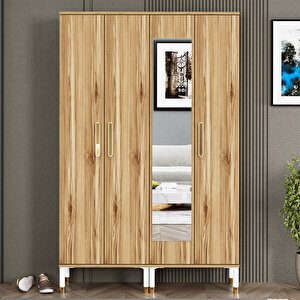 Buket-1-3 Ayaklı Aynalı Ayakkabılık Portmanto Vestiyer Bkt04