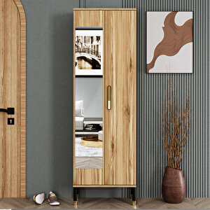 Demet-1 Ayaklı Aynalı Ayakkabılık Portmanto Vestiyer Dmt04