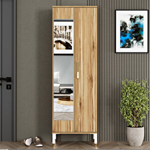 Buket-1 Ayaklı Aynalı Ayakkabılık Portmanto Vestiyer Bkt04