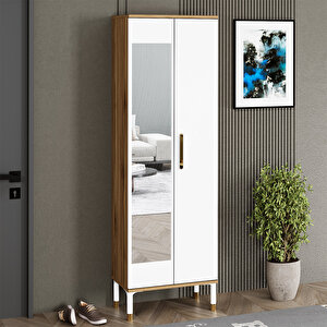 Buket-1 Ayaklı Aynalı Ayakkabılık Portmanto Vestiyer Bkt02