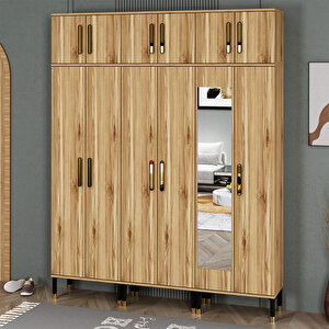 Demet-1-3-3-4-4-4 Ayaklı Aynalı Ayakkabılık Portmanto Vestiyer Dmt04