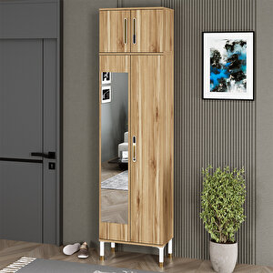 Buket-1-4 Ayaklı Aynalı Ayakkabılık Portmanto Vestiyer Bkt04