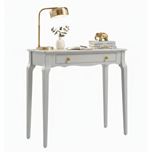 85 Cm Masif Konik Açık Gri Dresuar