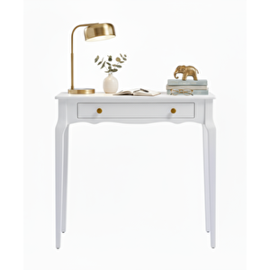 100 Cm Masif Konik Beyaz Dresuar