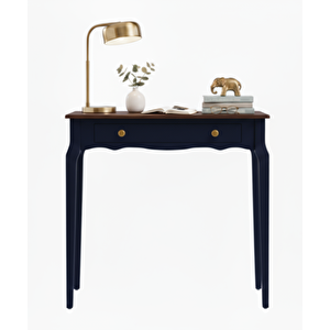 100 Cm Masif Konik Lacivert Ceviz Dresuar