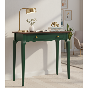 120 Cm Masif Konik Yeşil Ceviz Dresuar