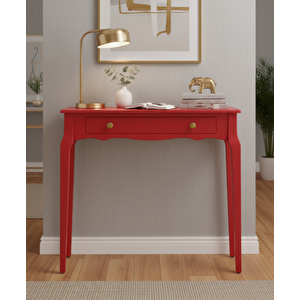 100 Cm Masif Konik Kırmızı Dresuar