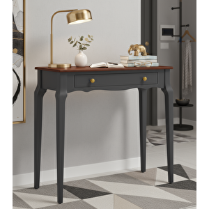 110 Cm Masif Konik Antrasit Ceviz Dresuar