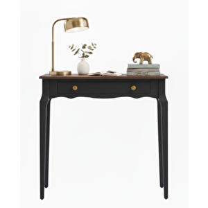 120 Cm Masif Konik Siyah Ceviz Dresuar