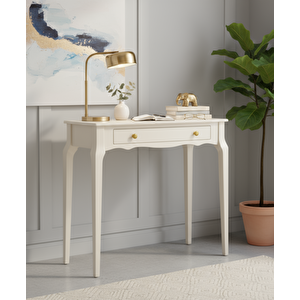 120 Cm Masif Konik Krem Dresuar