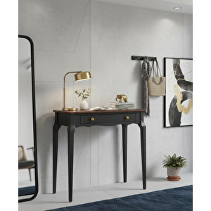 110 Cm Masif Konik Siyah Ceviz Dresuar