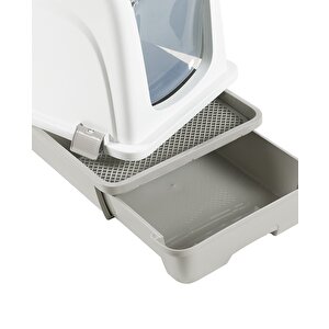 Orta Boy Çekmeceli Kapalı Kedi Tuvaleti Paspas Ve Kürek Hediyeli