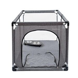 Brave Paws Köpek Oyun Evi, Kedi Köpek Doğum Evi, Köpek Çiti 70x110 Cm