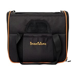 Reyo Brave Paws Kare Model Yırtılmaz Plastik Fileli Kedi Ve Köpek Taşıma Çantası Siyah