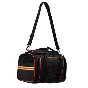 Reyo Brave Paws Hawaii Yırtılmaz Plastik Fileli Kedi Ve Köpek Taşıma Çantası Siyah