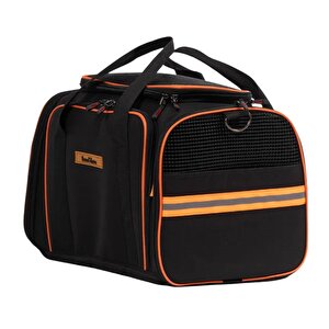 Reyo Brave Paws Hawaii Yırtılmaz Plastik Fileli Kedi Ve Köpek Taşıma Çantası Siyah