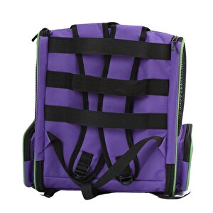 Brave Paws Plastik Fileli Piramit Model Yıkanabilir Kedi Ve Köpek Çantası Mor
