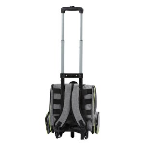 Reyo Brave Paws 2 Tekerlekli Yırtılmaz Plastik Fileli Kedi Ve Köpek Taşıma Çantası, Kedi Sırt Taşıma Çantası Gri