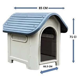 Brave Paws Plastik Köpek Kulübesi 85x71x66 Cm