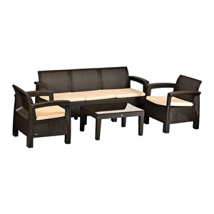 Holiday Amazon Balkon Takımı Kahverengi