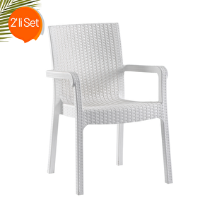 Holiday Markiz Sandalye 2'li Beyaz