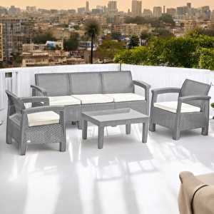 Holiday Amazon Balkon Takımı Gri