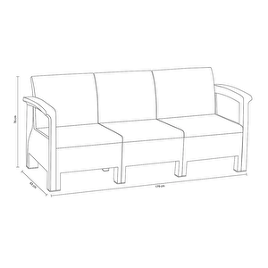 Holiday Amazon Balkon Takımı Gri