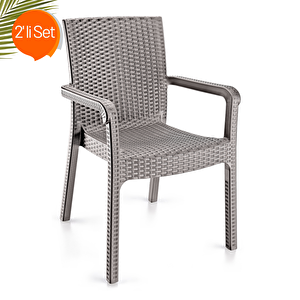 Holiday Markiz Sandalye 2'li Gri