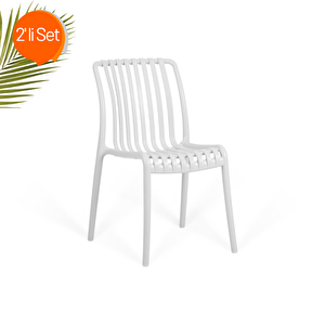 Paris Kolsuz Sandalye 2'li Set Beyaz