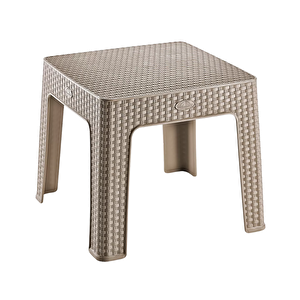 Holiday Rattan Şezlong Sehpası 2'li Cappuccino