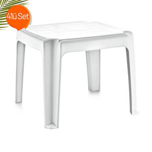 Holiday Şezlong Sehpası 4'lü Set