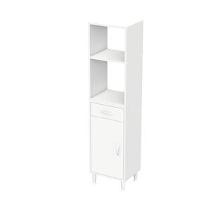 Vio Mutfak Dolabı 1 Kapak, 1 Raf, 1 Çekmece Alt, 2 Boş Göz Üst Modül (50 Cm Genişlik)