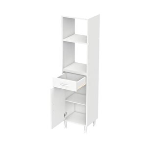 Vio Mutfak Dolabı 1 Kapak, 1 Raf, 1 Çekmece Alt, 2 Boş Göz Üst Modül (40 Cm Genişlik)