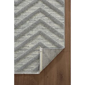 Loop Lp023g Gri Halı Dekoratif Sisal Yumuşak Bukleli Tozsuz Salon Halısı Yatak Odası Iskandinav